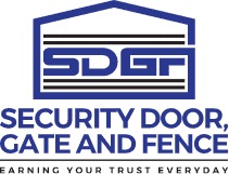 security door, gate and fence logo