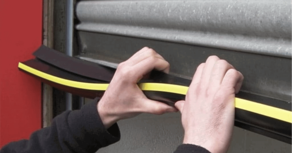 how to install garage door weather stripping