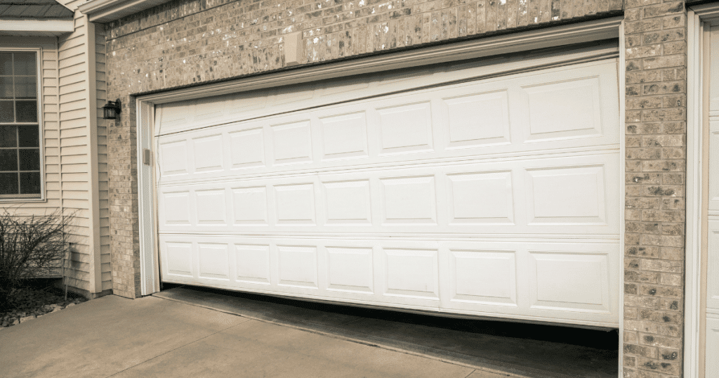 How do you fix a garage door that won’t close all the way?