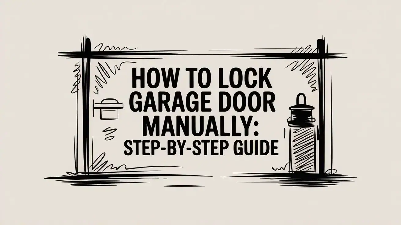 How to lock garage door manually step-by-step guide for security, gate, and fence protection.
