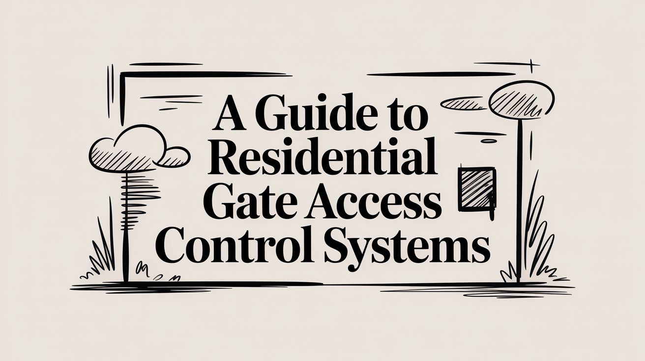 Guide to residential gate access control systems and security gate options for homes.