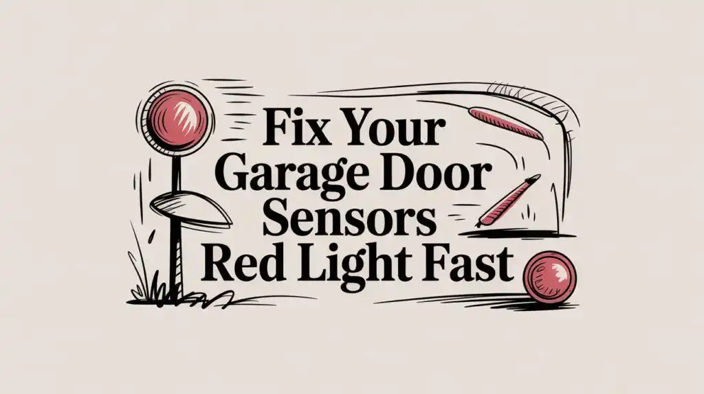 Broken garage door sensor repair and red light troubleshooting for security gates and fences.