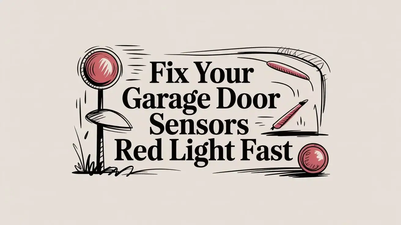 Broken garage door sensor repair and red light troubleshooting for security gates and fences.
