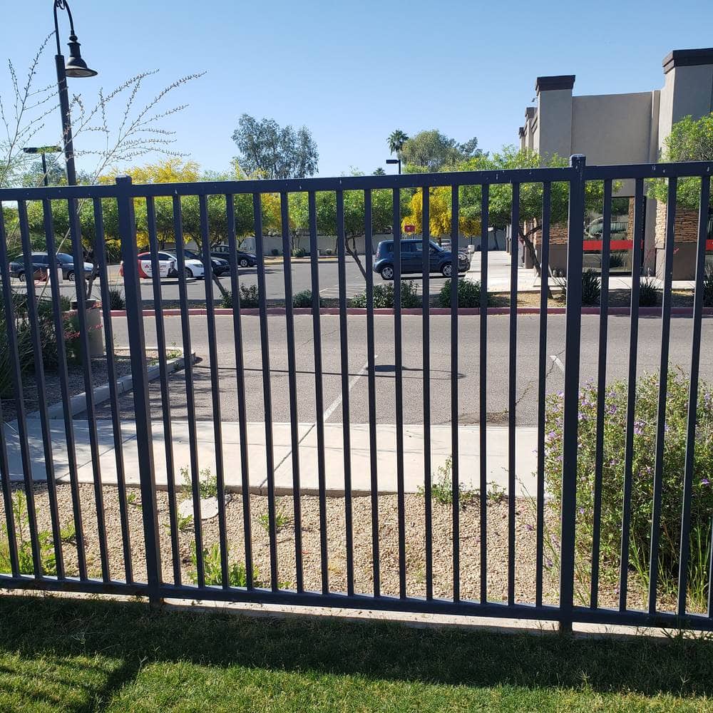 Commercial view fence installation, Arizona