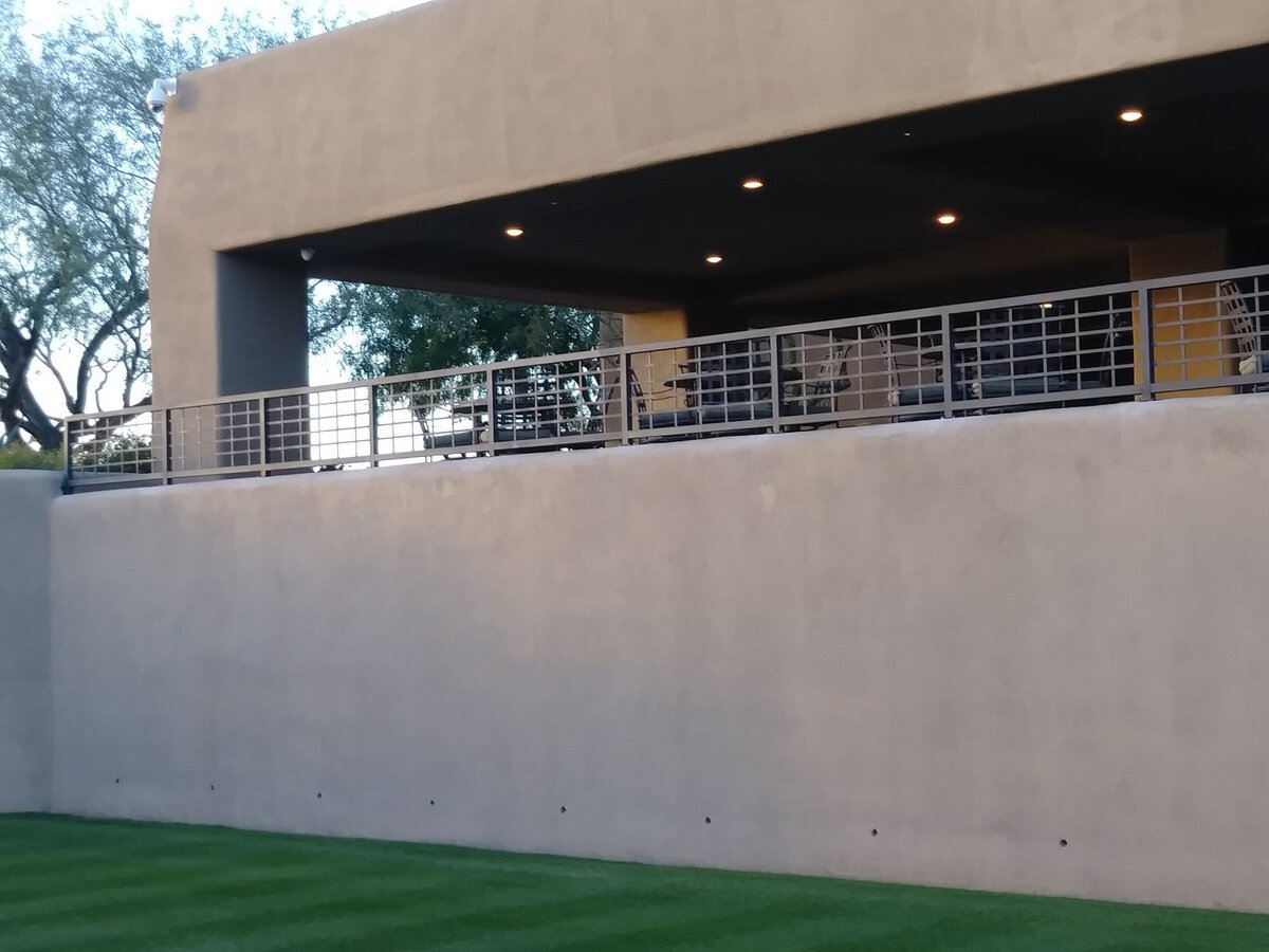 Balcony view fence railing installed in Scottsdale AZ
