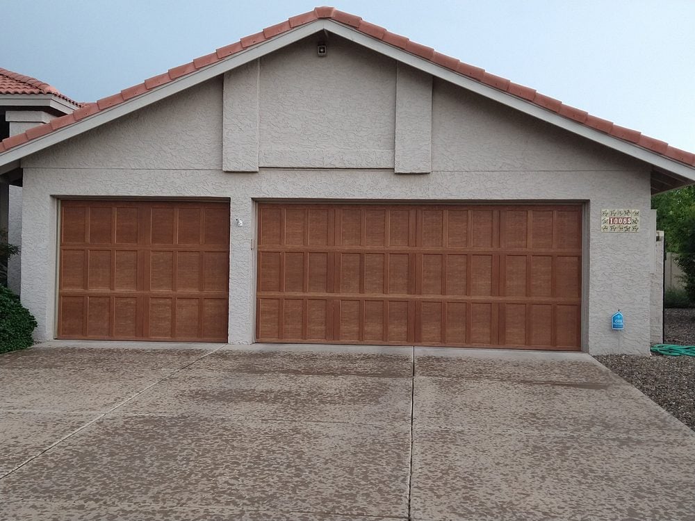 Carriage house garage door installation, Scottsdale AZ