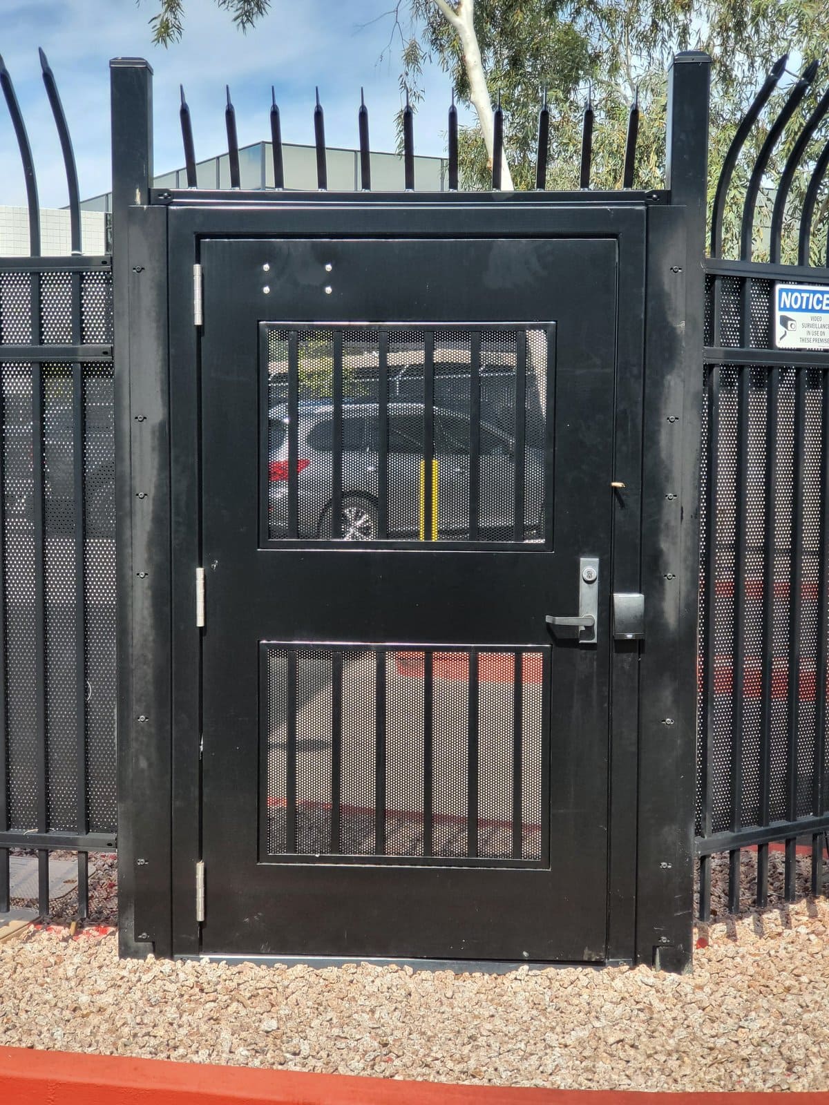 Commercial steel security pedestrian gate, Scottsdale AZ