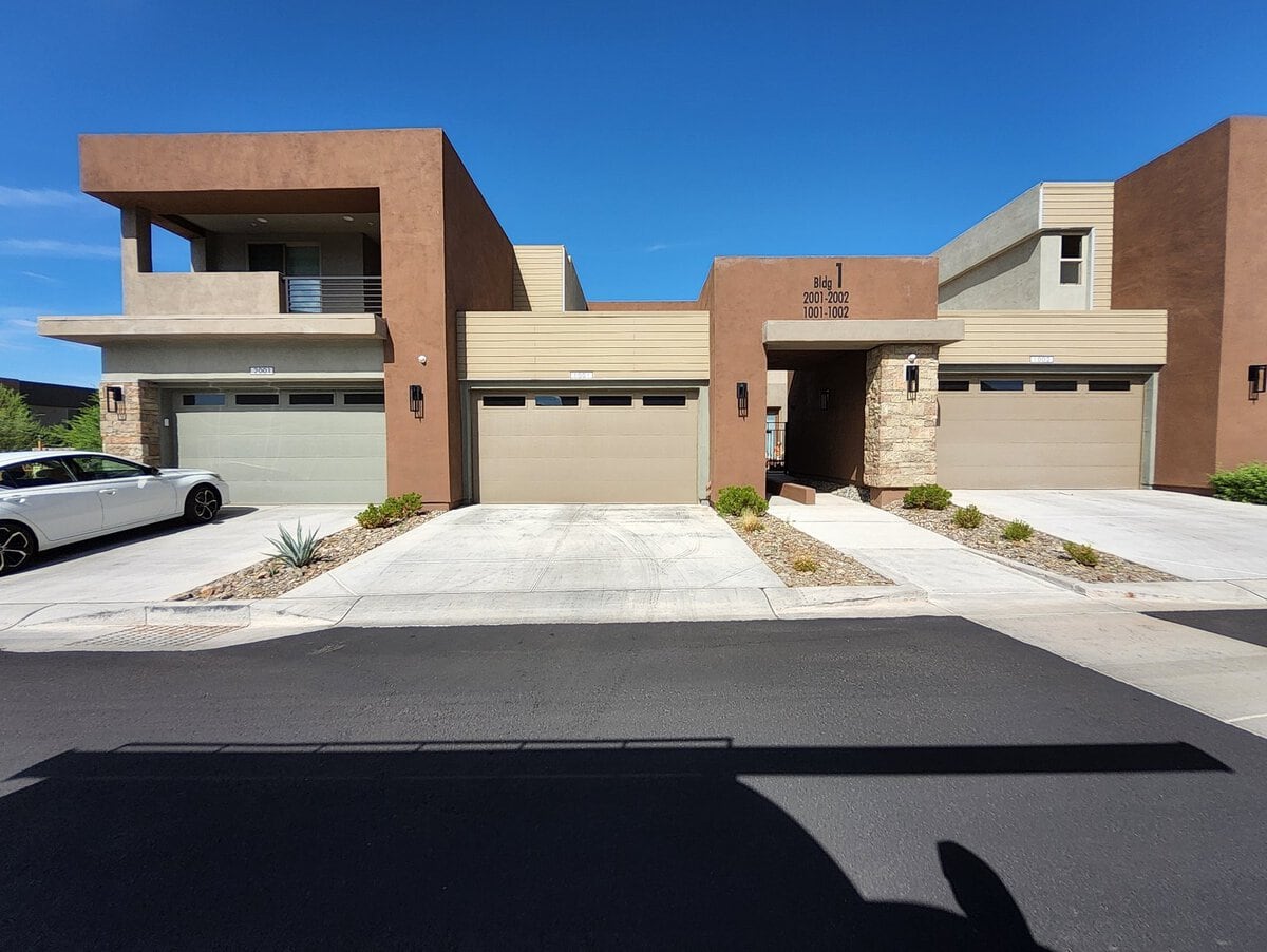 Garage door service at HOA townhome community, Scottsdale AZ