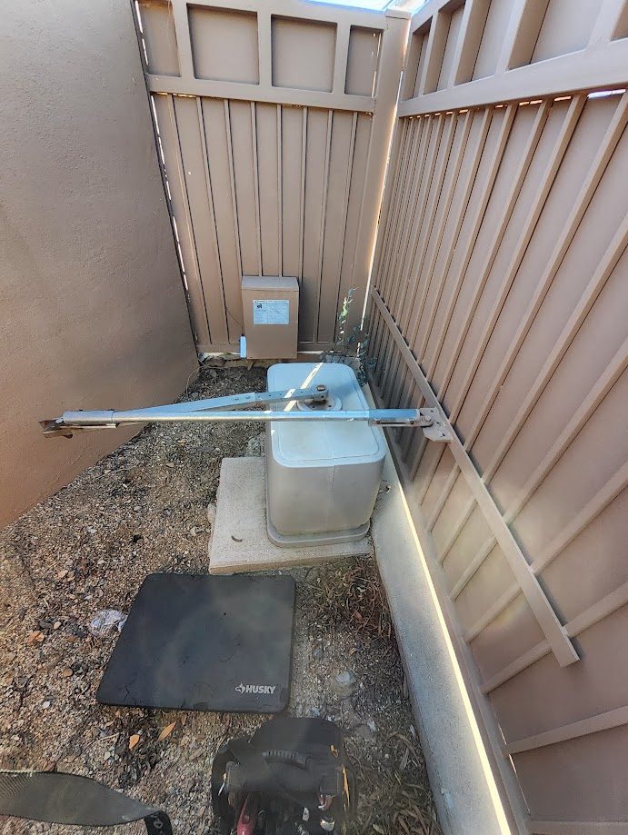 Automatic gate operator detail during repair in Scottsdale AZ