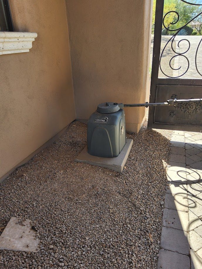 Viking gate operator installed for automatic swing gate Scottsdale AZ