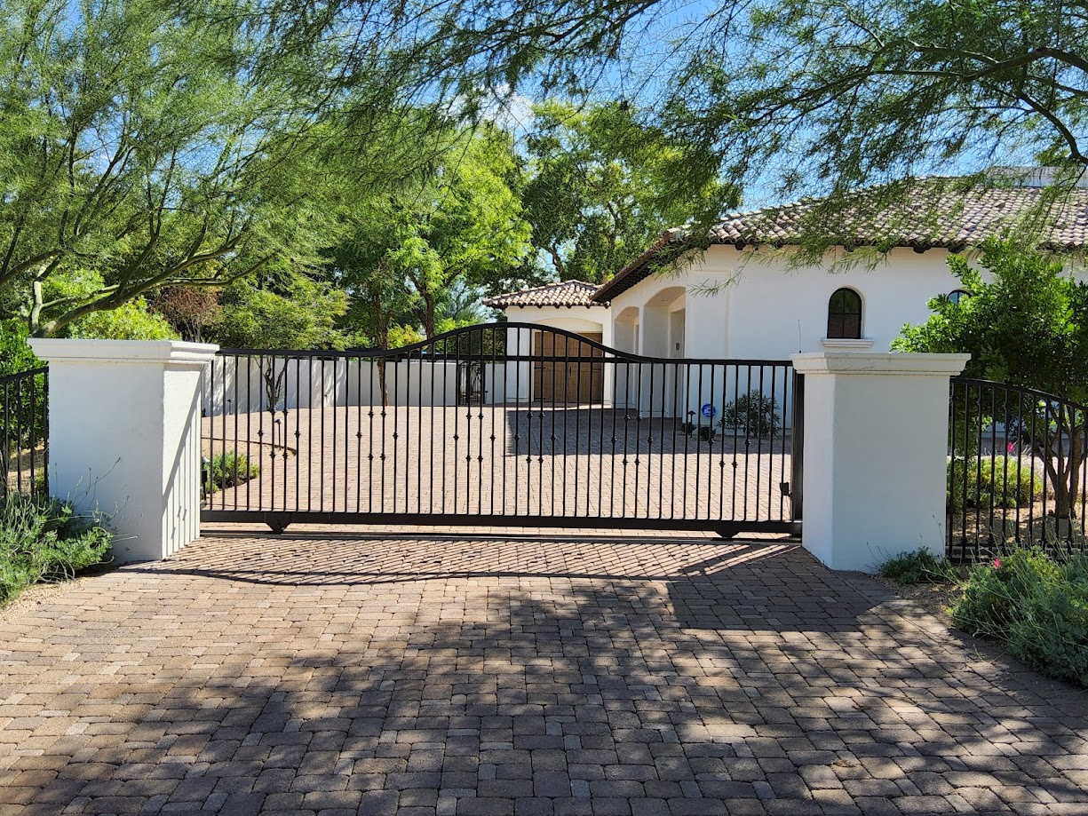 Automatic wrought iron slide gate repair in Scottsdale AZ
