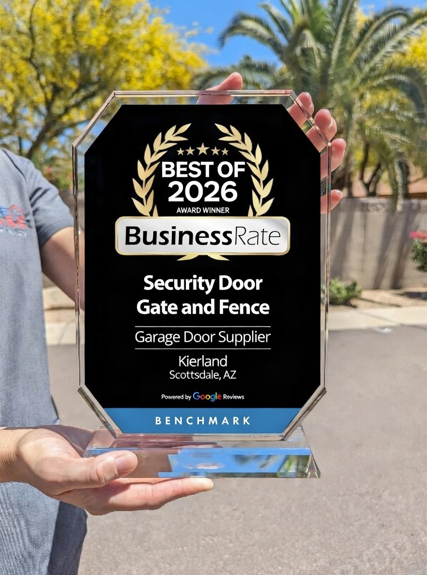 Security Door Gate and Fence Best of 2026 Garage Door Award, Scottsdale AZ