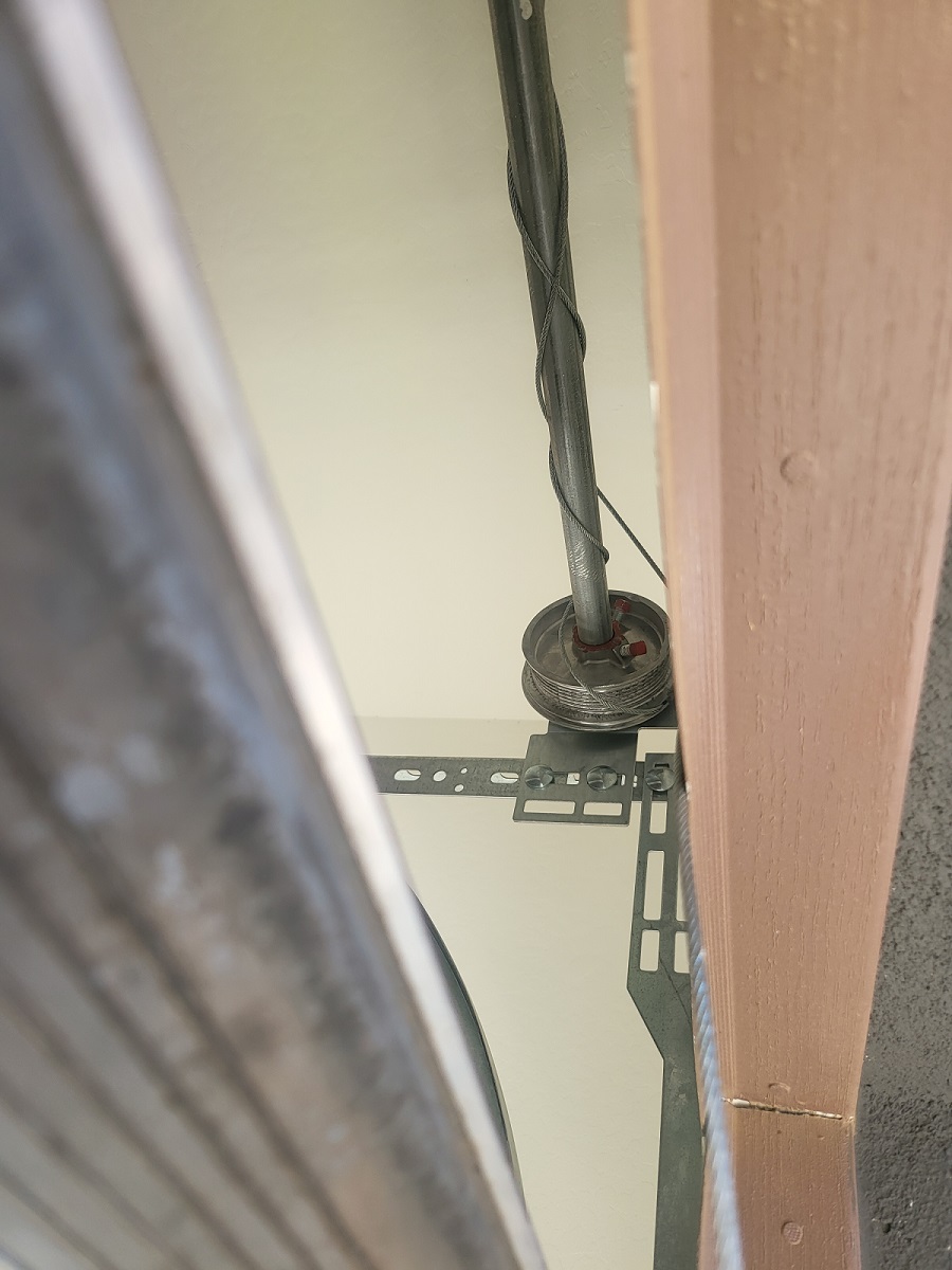 Garage door cable wrapped around torsion bar in Scottsdale, AZ