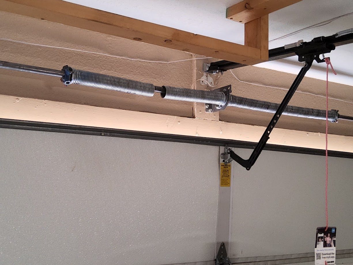 New torsion spring installed on garage door Scottsdale AZ