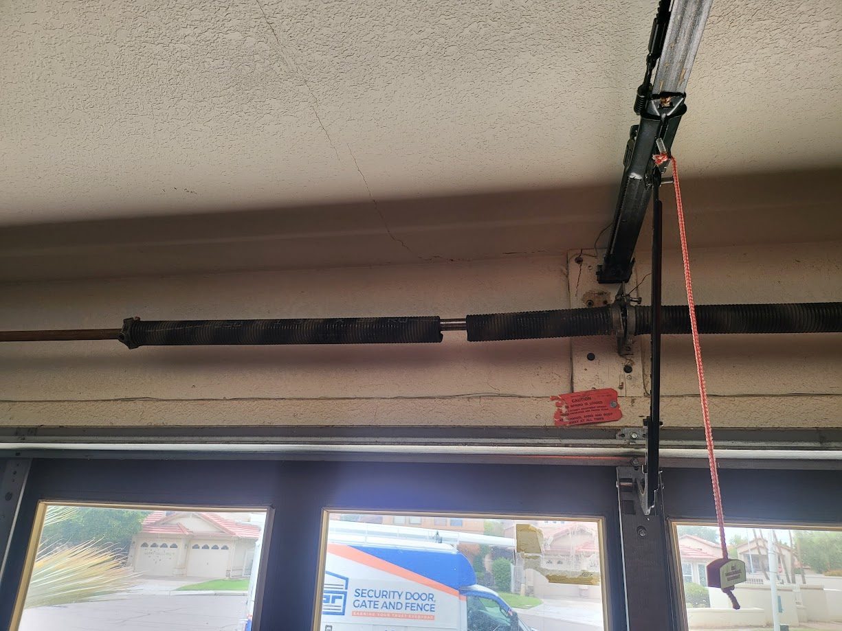 Garage door spring replacement completed Scottsdale AZ