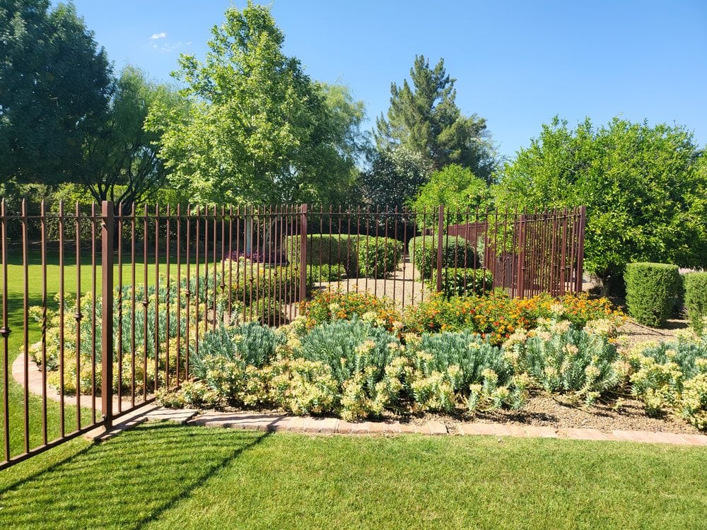 Ornamental garden perimeter fence, Scottsdale AZ